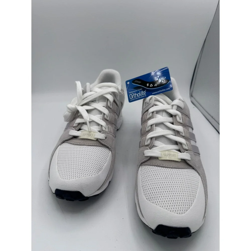 Adidas EQT Support ADV 91-17 Mens 9.5 White Grey Suede Mesh BY9582 Sneakers
